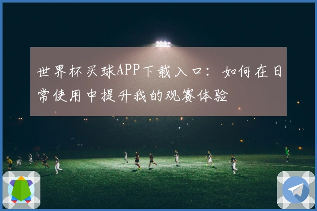 世界杯买球APP下载入口：如何在日常使用中提升我的观赛体验