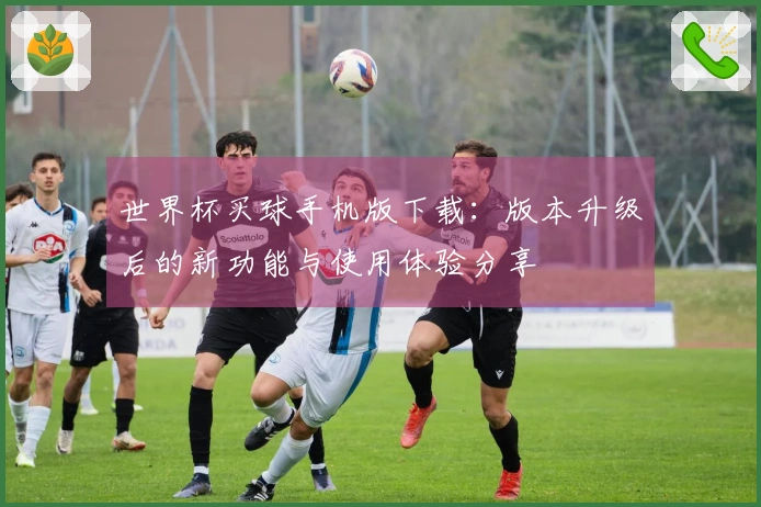 世界杯买球手机版下载：版本升级后的新功能与使用体验分享